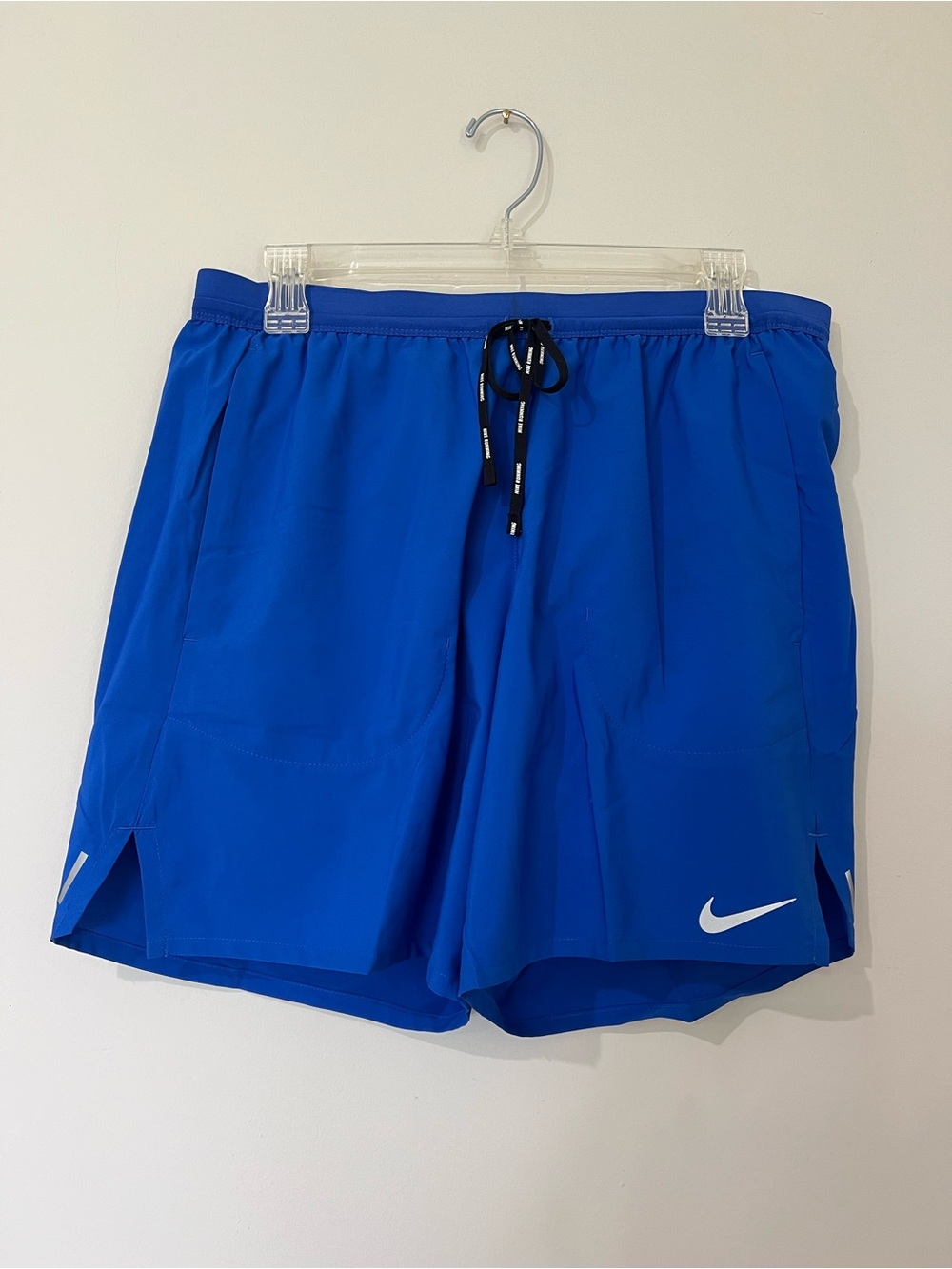 Nike Men's Athletic Shorts Blue with White Swoosh